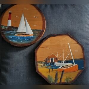 Nautical Wooden Wall Art Set